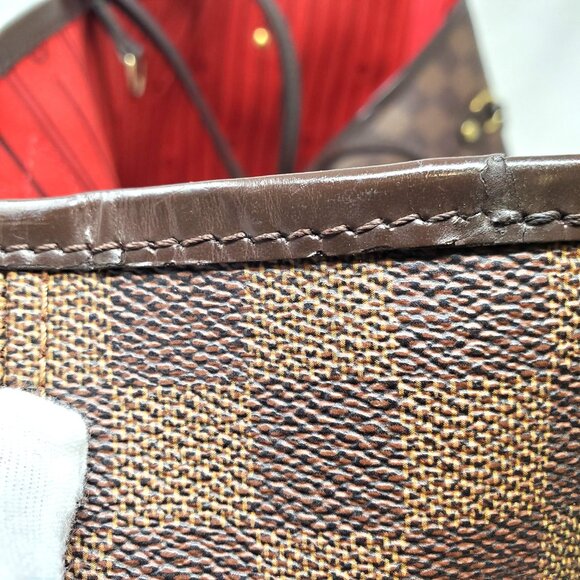 Louis Vuitton Damier Ebene Canvas Neverfull MM Tote w/ COA - Picture 10 of 16